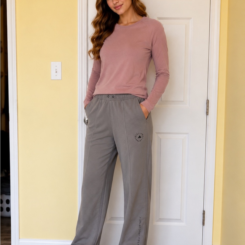 Stella McCartney Taupe-Gray Track Pants